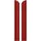 Ekena Millwork Americraft 2-Board (2 Batten) Wood Joined Board-n-Batten Shutters w/Ellipt Top, ARW101BE207X77BRH, PR ARW101BE207X77BRH - alternate 1
